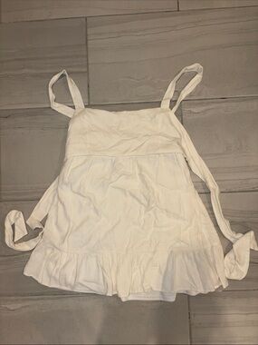Altar’d State White Dress with Open Back and Tie